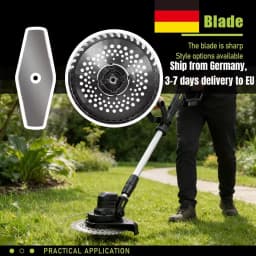 EU Shipped Lawn Mower Garden Weeding Machine Dual Battery 16800r/min European Standard Wire Charging