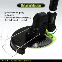 EU Shipped Lawn Mower Garden Weeding Machine Dual Battery 16800r/min European Standard Wire Charging