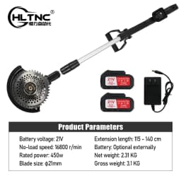 EU Shipped Lawn Mower Garden Weeding Machine Dual Battery 16800r/min European Standard Wire Charging