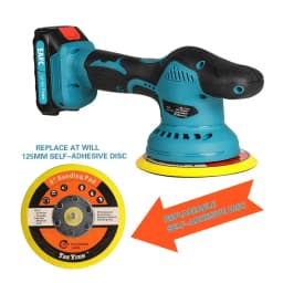 EAFC Car Polishers Wireless Automotive Polishing Machine Wax Tool Adjustable Speed 12V Electric Waxing Repairing with Battery