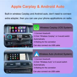 Bonroad Linux multimedia touch screen for BMW Series 5 F10 F11 CIC system NBT 2011-2017 Carplay without thread Android Auto Car Radio