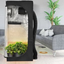 Grow Tent Complete System Grow Tent Growing Greenhouse with Fan, Carbon Filter, LED Dimmable Full Spectrum Grow Lamp