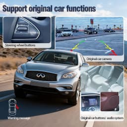 AUTOTOP Wireless CarPlay Android Auto Interface for Infiniti QX50 QX60 QX70 QX80 FX37 FX50 JX35 M25 M37 Mirror Link AirPlay GPS