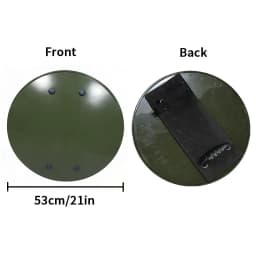 Y-U-O-U-Y Green Defense Shield, PC Material, Non-Slip Grip, Practical Gear for Outdoor Enthusiasts