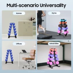 5 Tiers Dumbbell Rack Stand, Steel A-Frame Dumbbell Weight Rack, For Storing Dumbbells in Homes, Hotels, Gyms, Schools