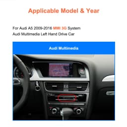 Bonroad 8.8 Inch Linux Carplay Android Car Touch Screen For Audi A5 2009-2016 Multim Radio Airplay Mirror Link Bluetooth WiFi Unit