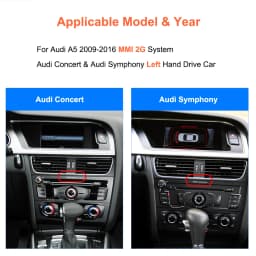 Bonroad 8.8 Inch Linux Carplay Android Car Touch Screen For Audi A5 2009-2016 Multim Radio Airplay Mirror Link Bluetooth WiFi Unit