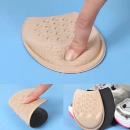 Forefoot Pads for Women High Heels Half Insoles Forefoot Anti-Slip Pain Relief Insert Shoe Size Reduce Filler for Too Big Shoes