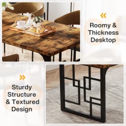 Tribesigns 160 cm Executive Desk, Large Office Desk, Industrial Wooden Computer Desk with Black Metal Legs, Study Writing Table