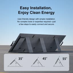 400W solar panel ABOK Monocrystalline Charger with MC4 Output IP68 flexible Waterproof for power station/RV/Camping/Home/Hiking