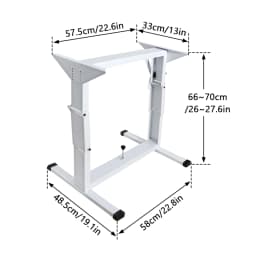 Aluminum Alloy Adjustable Foldable RV Table Stand, Height 30-70 CM, Suitable for Campervan, RV, and Yacht