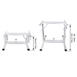 Aluminum Alloy Adjustable Foldable RV Table Stand, Height 30-70 CM, Suitable for Campervan, RV, and Yacht