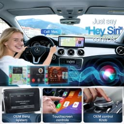 AUTOTOP 12.3 Linux Multimedia Screen Wireless CarPlay For Mercedes Benz C-Class W204 S204 2008-2010 Android Auto Airplay BT GPS