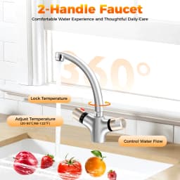 High quality brass chrome finish kitchen thermostatic faucet Kitchen Mixer Tap Basin Faucet Bathroom Faucet 360° Rotatable
