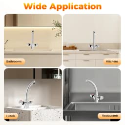High quality brass chrome finish kitchen thermostatic faucet Kitchen Mixer Tap Basin Faucet Bathroom Faucet 360° Rotatable