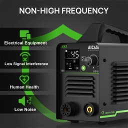 AIXZ AIC45II 220V 45 Amps Plasma Cutting Machine 60% Duty Cycle IGBT Inverter Non-HF Non-Touch Pilot ARC Air Plasma Cutter 2T/4T Cutting 1-16mm Greatly Improves Cutting Efficiency