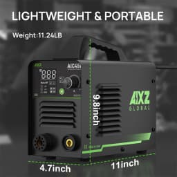 AIXZ AIC45II 220V 45 Amps Plasma Cutting Machine 60% Duty Cycle IGBT Inverter Non-HF Non-Touch Pilot ARC Air Plasma Cutter 2T/4T Cutting 1-16mm Greatly Improves Cutting Efficiency