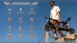 Kukirin T3 All-Terrain Foldable Electric Scooters 45 KM/H Speed 800W Motor 58KM Range 48V15.6Ah Battery 10 " Tires E-Scooter