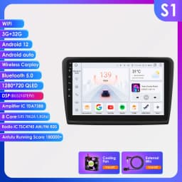 OSSURET CarPlay Android 12 Car Radio For Skoda Superb 2 B6 2008 - 2015 Car Multimedia Player Navi GPS 2din 4G autoradio RDS 7862
