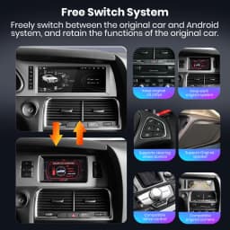 Junsun Wireless CarPlay Android Auto Car Radio For Audi Q7 4L 2006-2015 MMI 2G 3G 8 core 4G WiFi BT GPS Touch Screen Autoradio