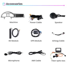 Junsun Wireless CarPlay Android Auto Car Radio For Audi Q7 4L 2006-2015 MMI 2G 3G 8 core 4G WiFi BT GPS Touch Screen Autoradio