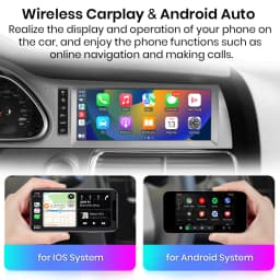 Junsun Wireless CarPlay Android Auto Car Radio For Audi Q7 4L 2006-2015 MMI 2G 3G 8 core 4G WiFi BT GPS Touch Screen Autoradio