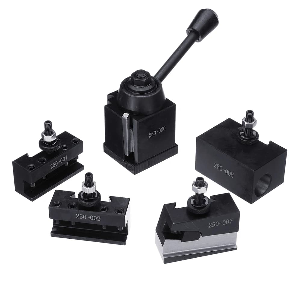 Tool Post Holder Quick Change Toolpost Lathe Tool Holder Lathe Accessary for 250-000/250-001/250-002/250-007/250-010