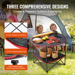 SucceBuy Outdoor Camping Folding Table Picnic BBQ Ultralight Foldable Table Barbecue Dinner Desk for Fishing Hiking Lightweight