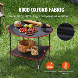 SucceBuy Outdoor Camping Folding Table Picnic BBQ Ultralight Foldable Table Barbecue Dinner Desk for Fishing Hiking Lightweight