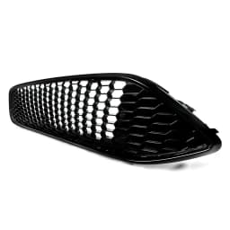 Front Upper Bumper Grille For 2015-18 Ford Focus S SE RS Gloss Black Honeycomb