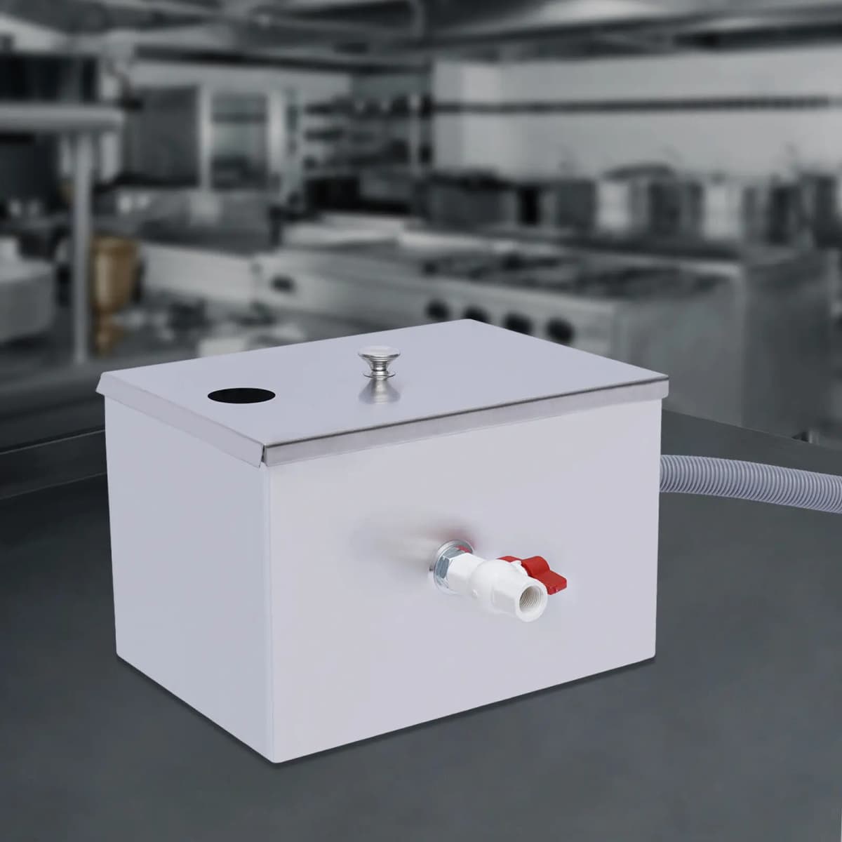 Commercial Grease Interceptor Grease Trap Stainless Under Sink Grease Trap Automatic Shut-Off Waste Water Oil-Water Separator