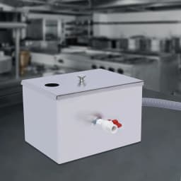 Commercial Grease Interceptor Grease Trap Stainless Under Sink Grease Trap Automatic Shut-Off Waste Water Oil-Water Separator