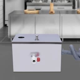 Commercial Grease Interceptor Grease Trap Stainless Under Sink Grease Trap Automatic Shut-Off Waste Water Oil-Water Separator
