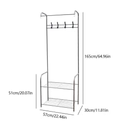 Independent Hanger Brown Metal Shoe Hanger 4 Hooks Clothes Rack Clothes Hangers Coat Hanger Stand Wardrobe Stand