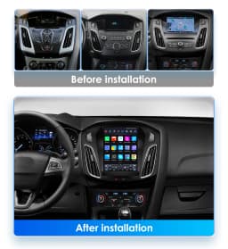 Hizpo For Tesla Style Car Radio For Ford Focus 3 Mk 3 2011  - 2019 Android Auto Multimedia Player 4G Wireless Carplay 8 Core RDS