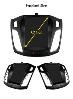 Hizpo For Tesla Style Car Radio For Ford Focus 3 Mk 3 2011  - 2019 Android Auto Multimedia Player 4G Wireless Carplay 8 Core RDS