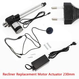 Durable Linear Actuator, 6000N Load Capacity, 24V Motor, 9-inch Stroke for Compact Installations