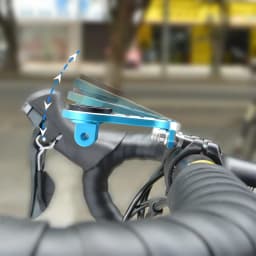Trustfire HE06 Bicycle Computer Holder Bracket Aluminum Alloy Extend Base Mount Extension Holder Black for Garmin/Bryton/Catey