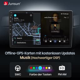 Junsun Android Radio Autoradio For Mercedes Benz W169 W245 B200 Car Stereo for Apple Carplay Multimedia GPS FM RDS WiFi Germany