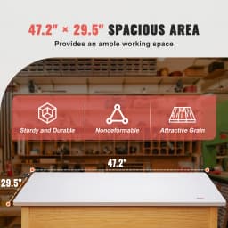 SucceBuy Table Top 220.5 lbs Load Capacity Particle Board for Height Adjustable Electric Standing Desk Frame for Home and Office