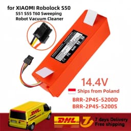 Original 14.4V Li-ion Battery Robotic Vacuum Cleaner Replacement Battery for Xiaomi Robot Roborock S50 S51 S55 Accessory Spare