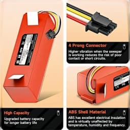 Original 14.4V Li-ion Battery Robotic Vacuum Cleaner Replacement Battery for Xiaomi Robot Roborock S50 S51 S55 Accessory Spare