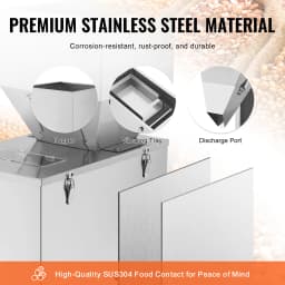 SucceBuy 20-3000g/20-5000g Particle Filling Machine with Foot Pedal  Automatic Powder Weighing Filler for Beans Seeds Packing