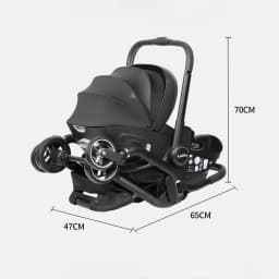 3 in 1 Newborn Baby Stroller Portable Child Car Seat Luxury Baby Stroller Foldable Baby Carriage Two-way Adjustable Armrests