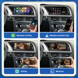12.3 Road Top 8.9 Inch Touch Display Multimedia Player Andriod Auto Link For Audi A4 S4 B8 2009-2012 GPS Carplay Screen Car Play