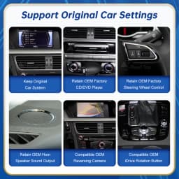 12.3 Road Top 8.9 Inch Touch Display Multimedia Player Andriod Auto Link For Audi A4 S4 B8 2009-2012 GPS Carplay Screen Car Play