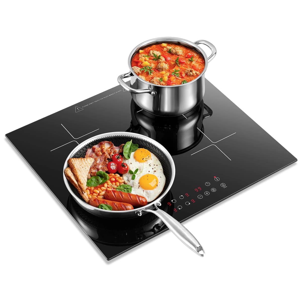 KICHPOWER 60 cm 4 Plates Touch Operation 1-99 min Timer Induction Hob