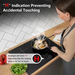 KICHPOWER 60 cm 4 Plates Touch Operation 1-99 min Timer Induction Hob