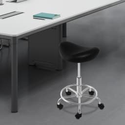 Lifting Saddle Stool for Office Spa Easy to Clean Ergonomic Adjustable Rolling Saddle Stool for Home Studies/Living Rooms