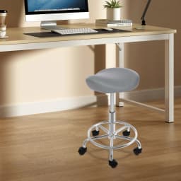 Lifting Saddle Stool for Office Spa Easy to Clean Ergonomic Adjustable Rolling Saddle Stool for Home Studies/Living Rooms